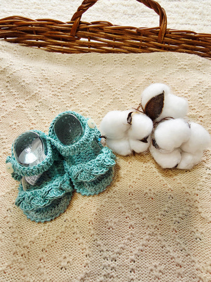 Sandalia Crochet Trenza