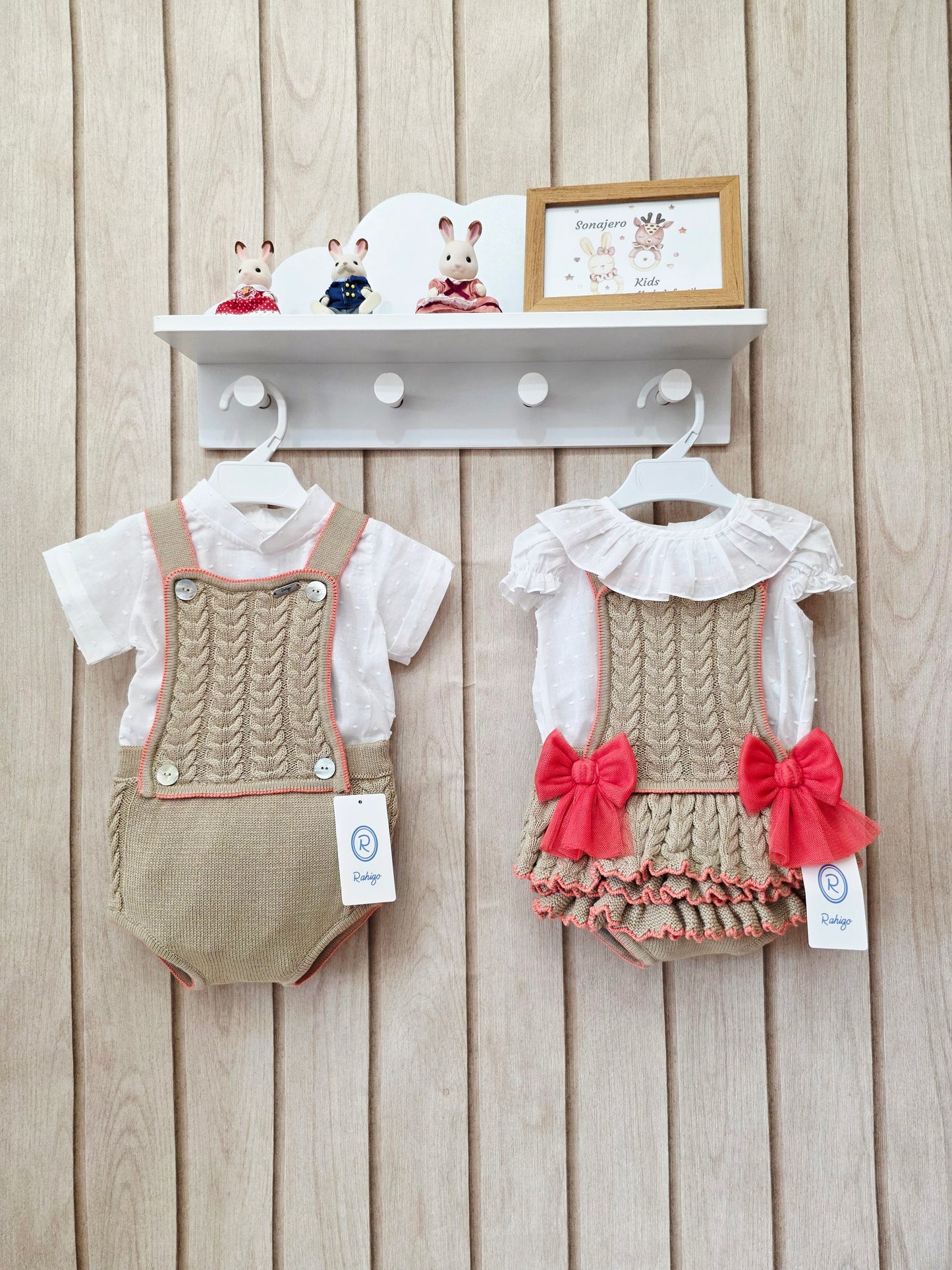 Conjunto Ranita Caña Salmon