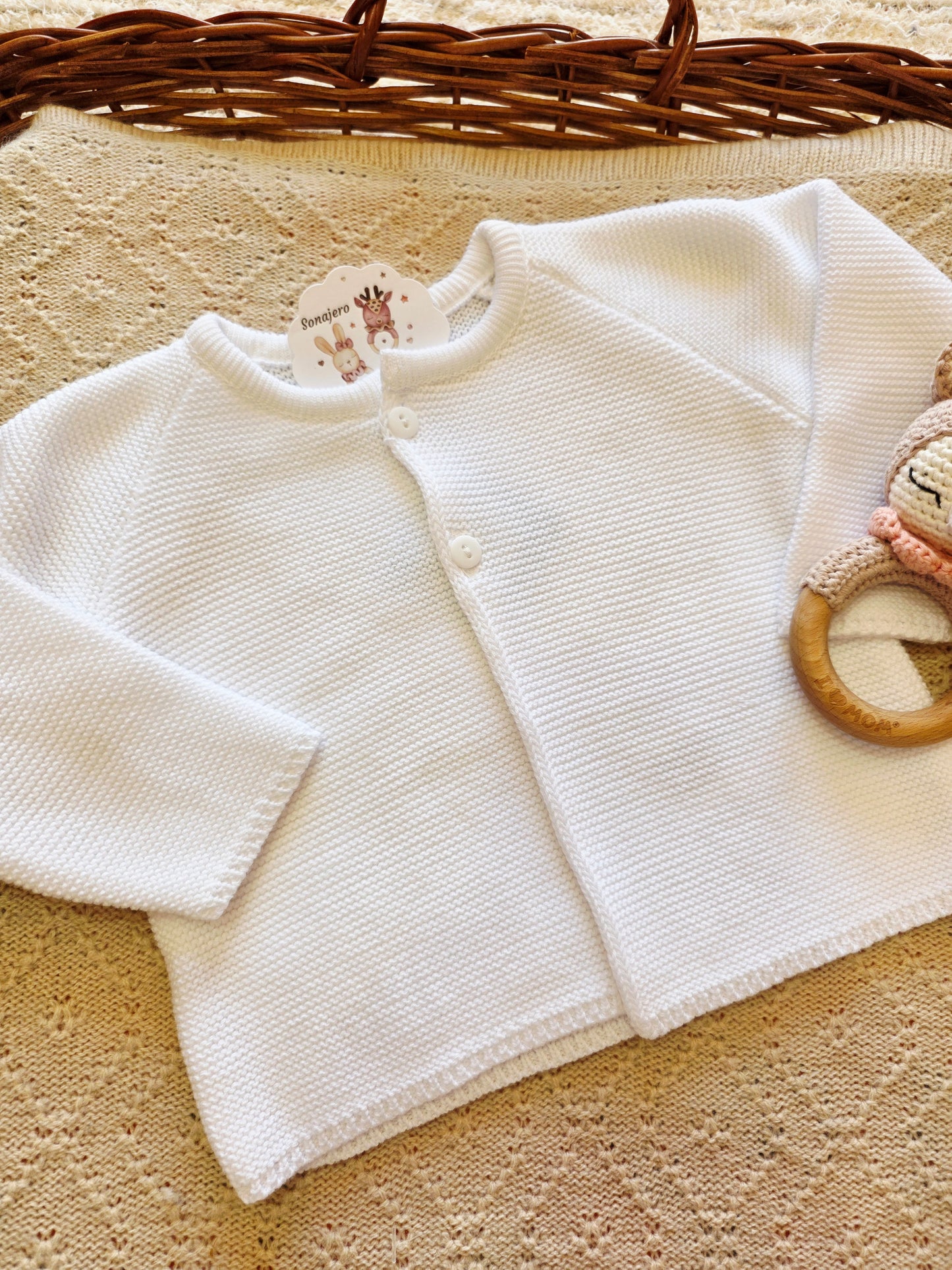 Chaqueta Punto Bobo Blanco