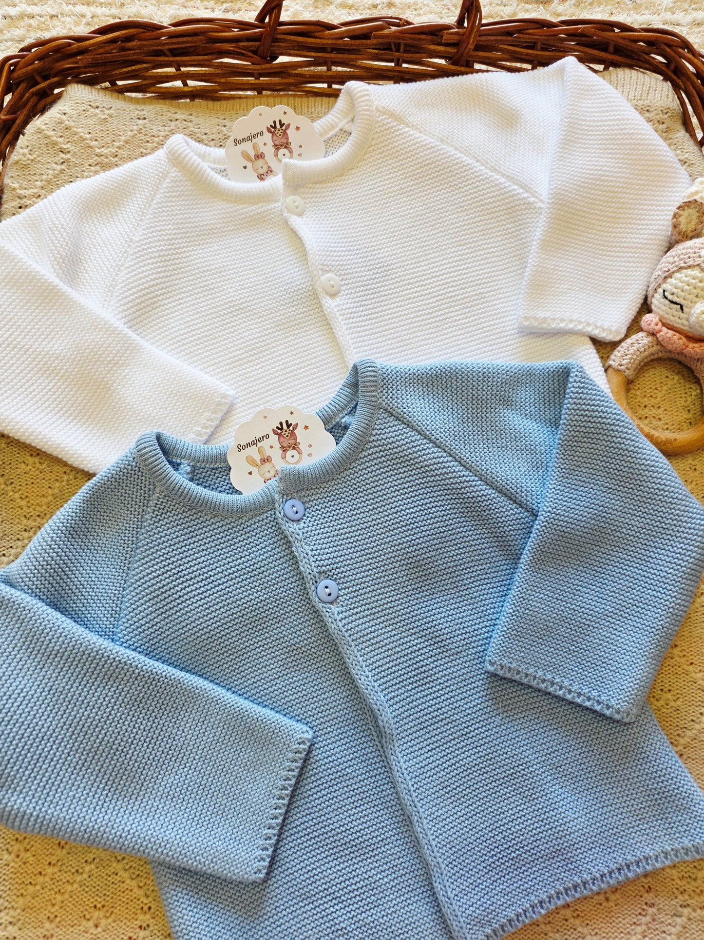 Chaqueta Punto Bobo Blanco