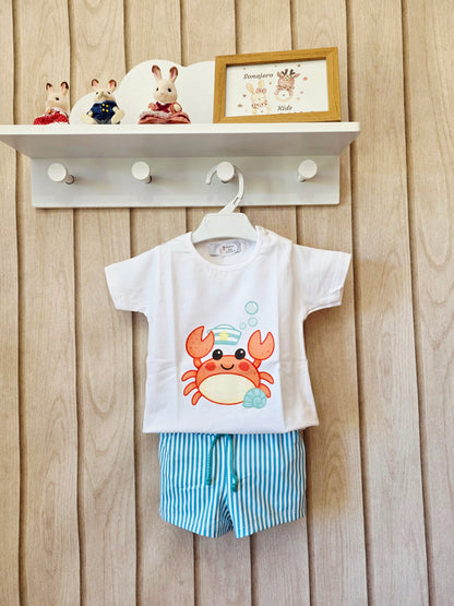 Conjunto Baño Niño Cangrejo