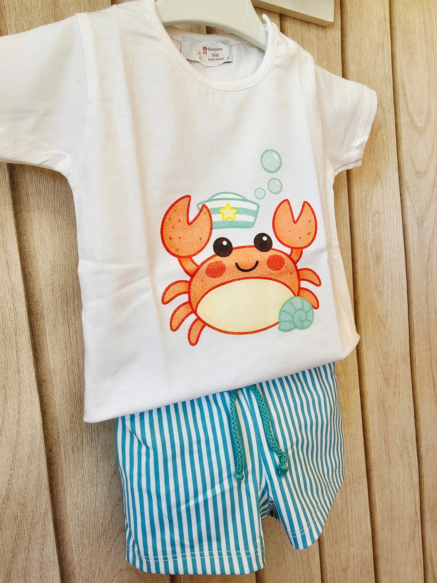 Conjunto Baño Niño Cangrejo