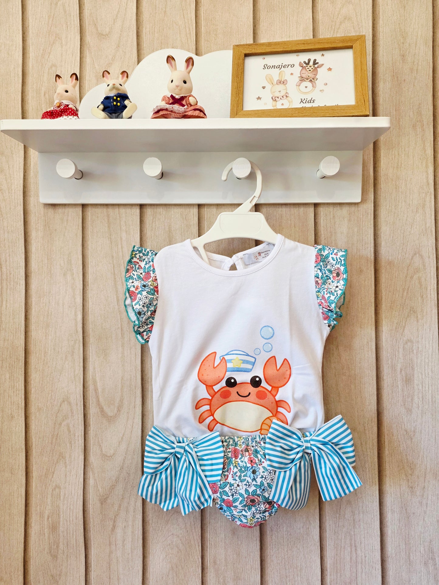 Conjunto Baño Niña Cangrejo
