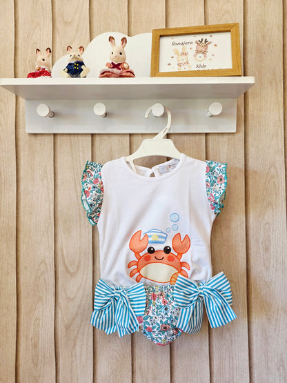 Conjunto Baño Niña Cangrejo