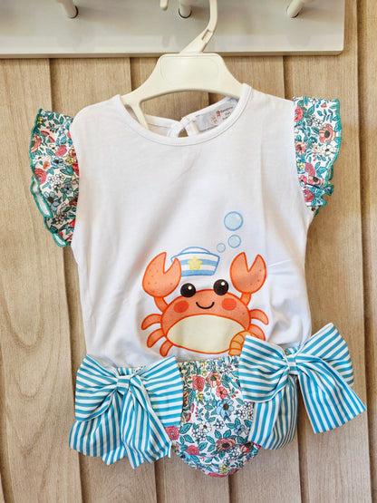 Conjunto Baño Niña Cangrejo