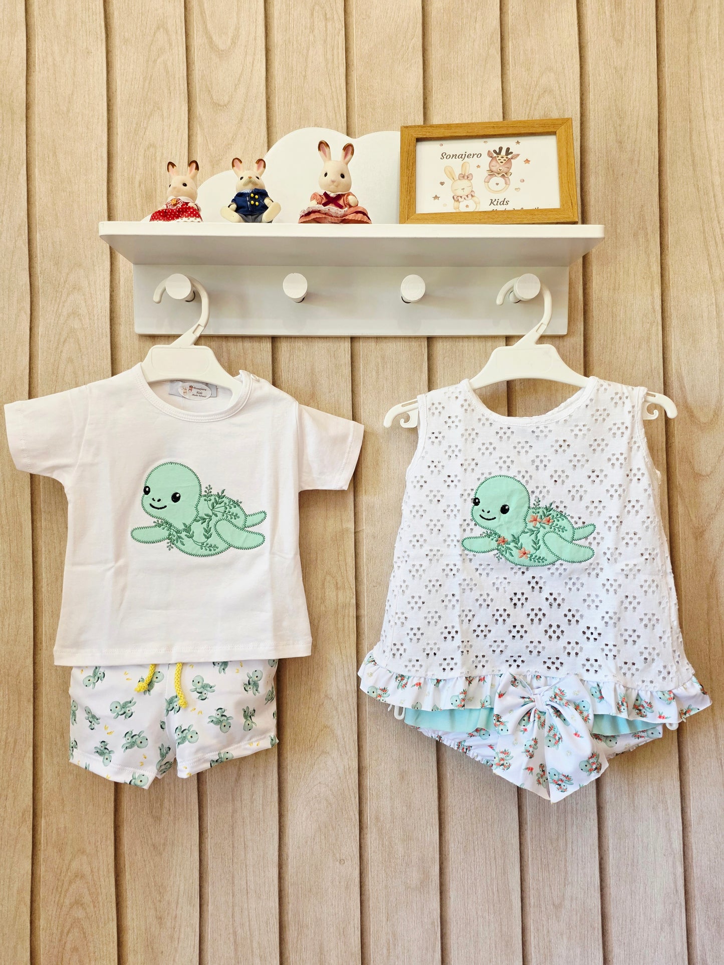Conjunto Baño Niña Tortuguita
