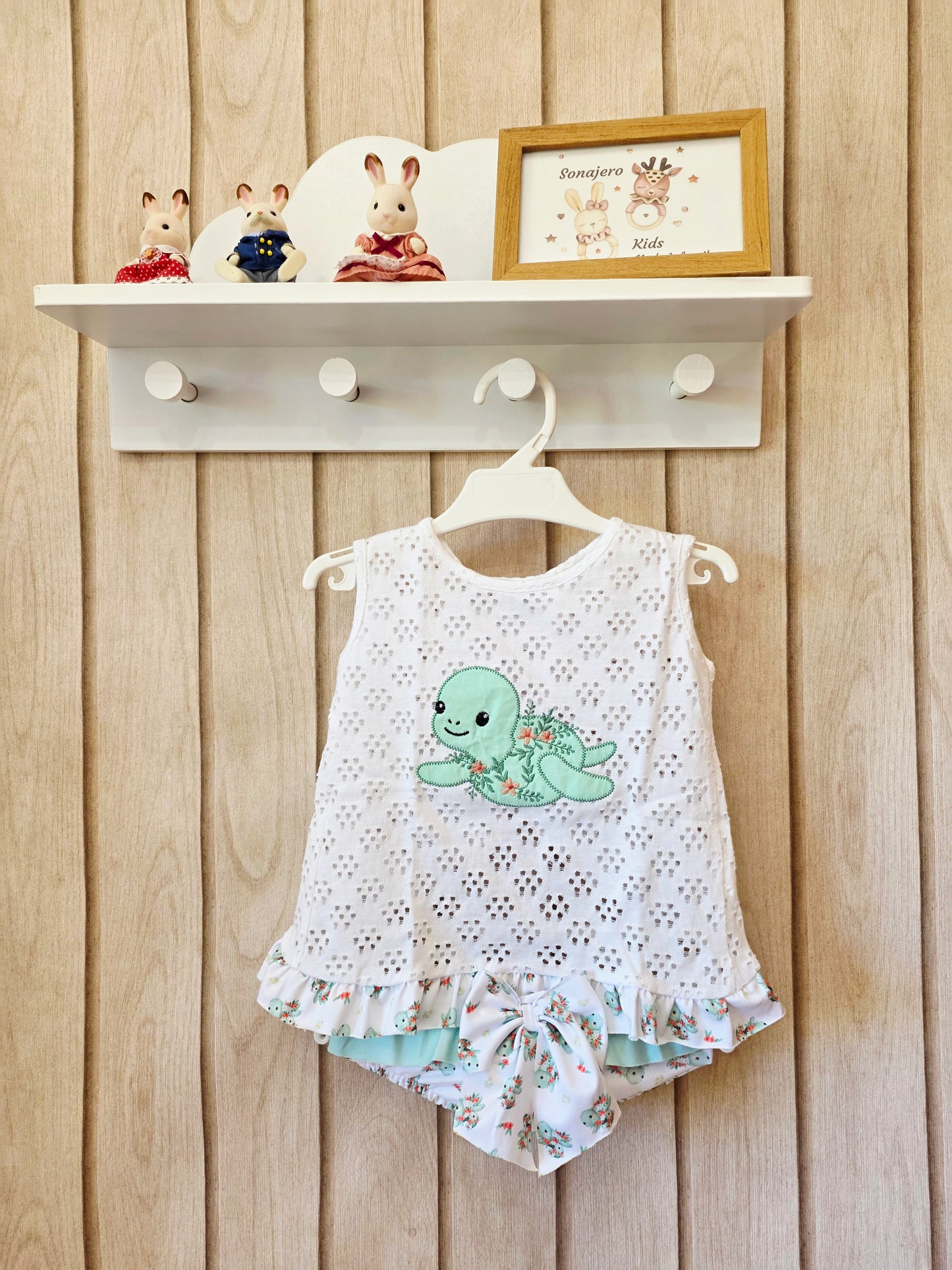 Conjunto Baño Niña Tortuguita