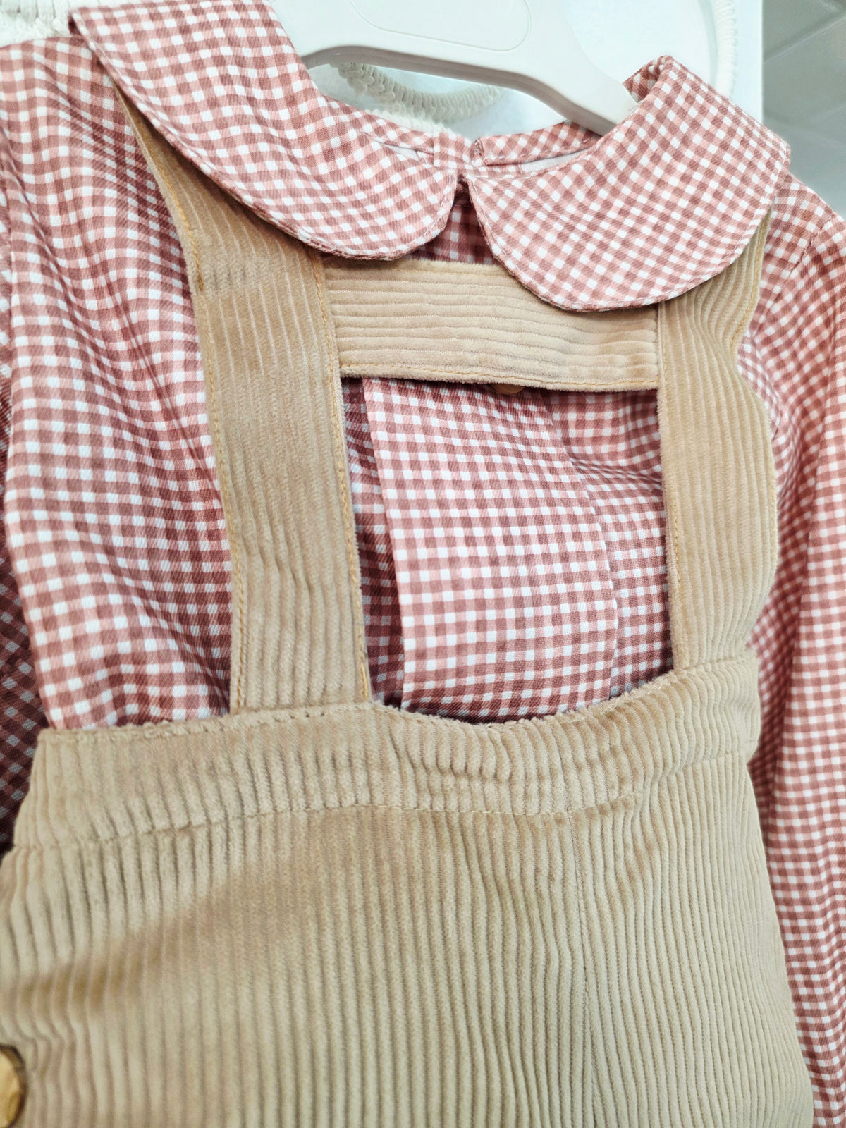 Conjunto  Peto Niño Tartan