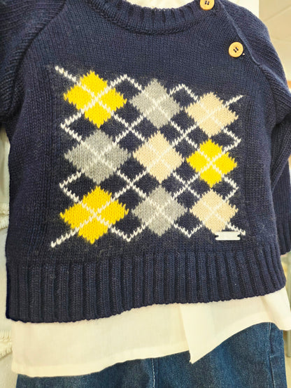 Conjunto 3P Niño Rombos Jersey Valentina