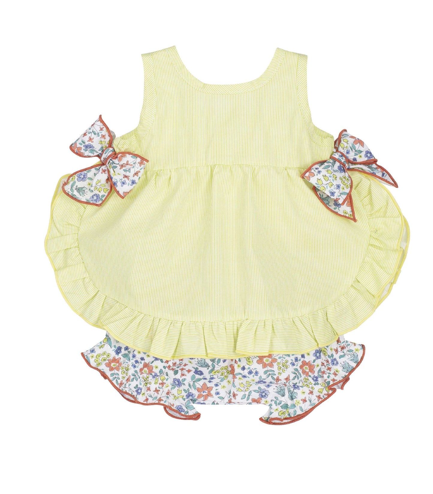 jesusito amarillo con braguita floral