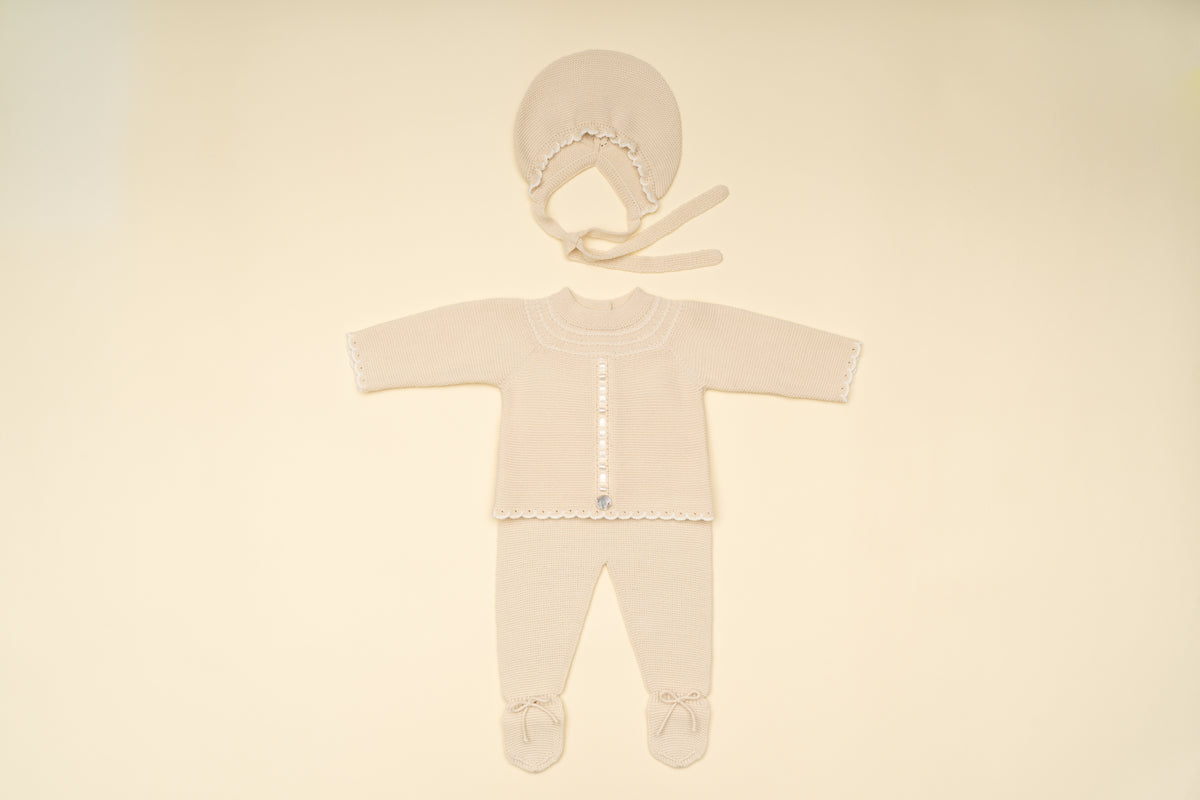 Conjunto 3P Polaina Beige Granlei