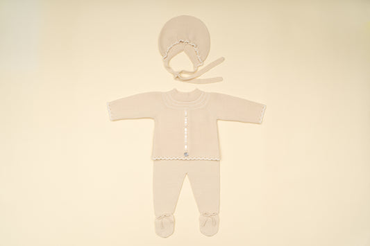 Conjunto 3P Polaina Beige Granlei