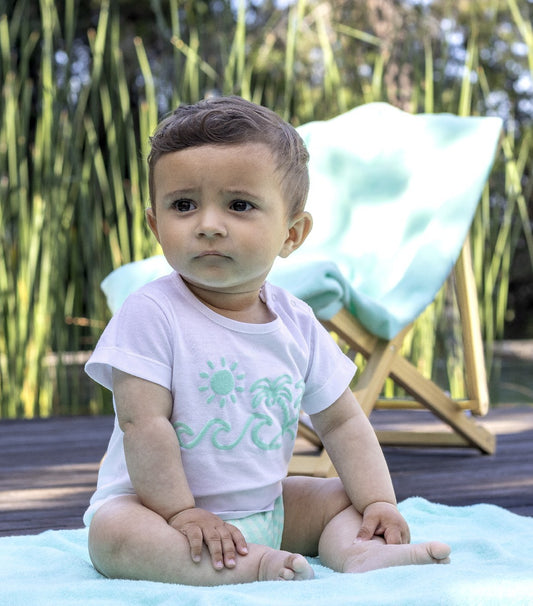 Conjunto Niño Baño Vichy