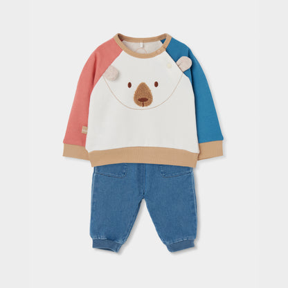 Conjunto Oso Tricolor Boboli