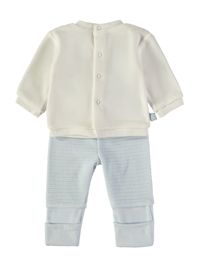 Conjunto Dino Celeste Pie