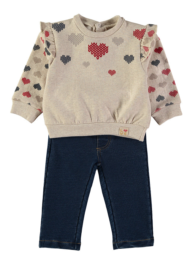 Conjunto Corazones Espiga