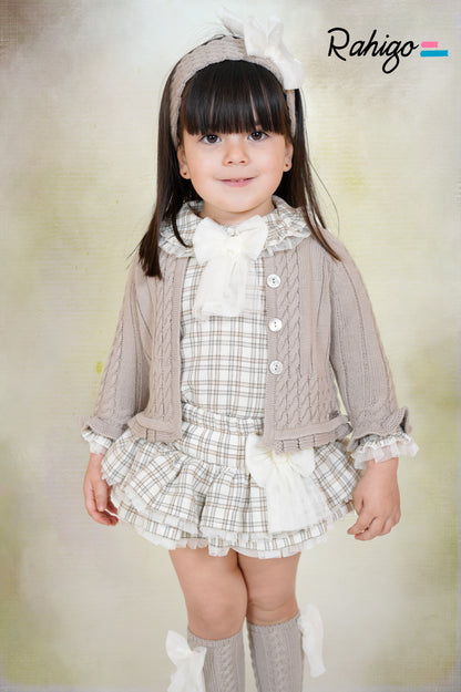 Conjunto Infantil 3 Piezas Punto y Cuadros | Rahigo | Sonajero Kids