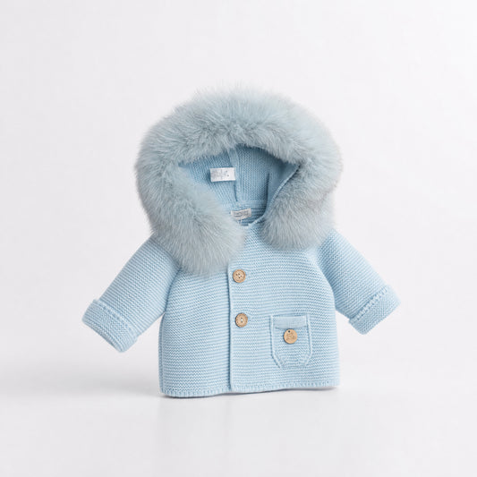 Trenka Luxury Celeste Empolvado Pelo Al Tono- Pangasa Baby