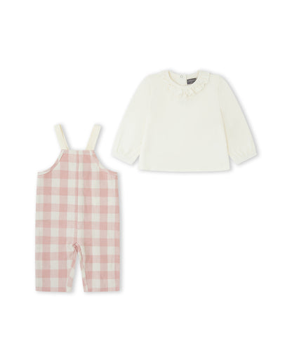 Conjunto Peto Vichy Rosa
