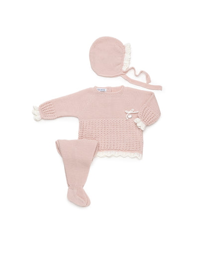 Conjunto 26545 Rosa Palo Crudo 3 Piezas
