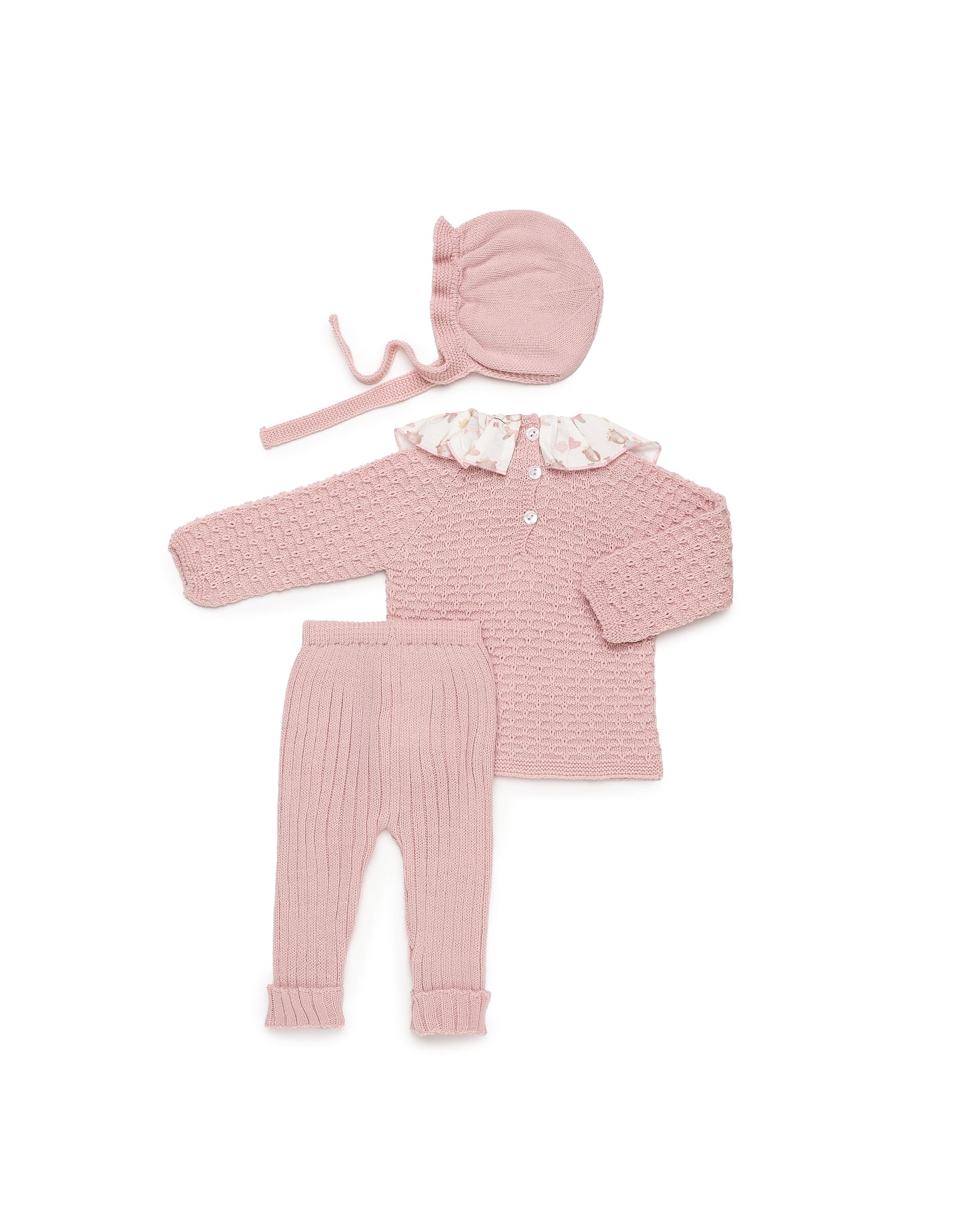 Conjunto 26565 Rosa Empolvado 3 Piezas