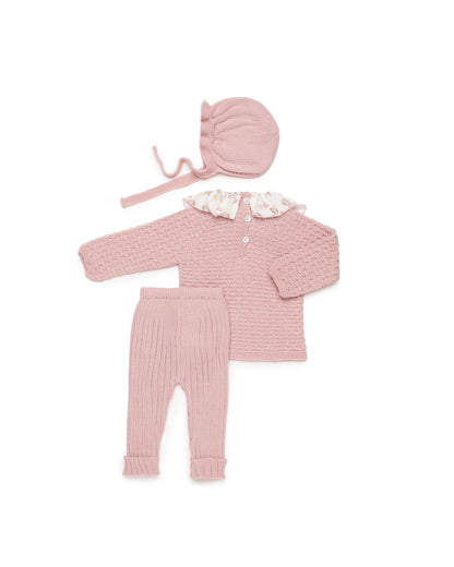 Conjunto 26565 Rosa Empolvado 3 Piezas
