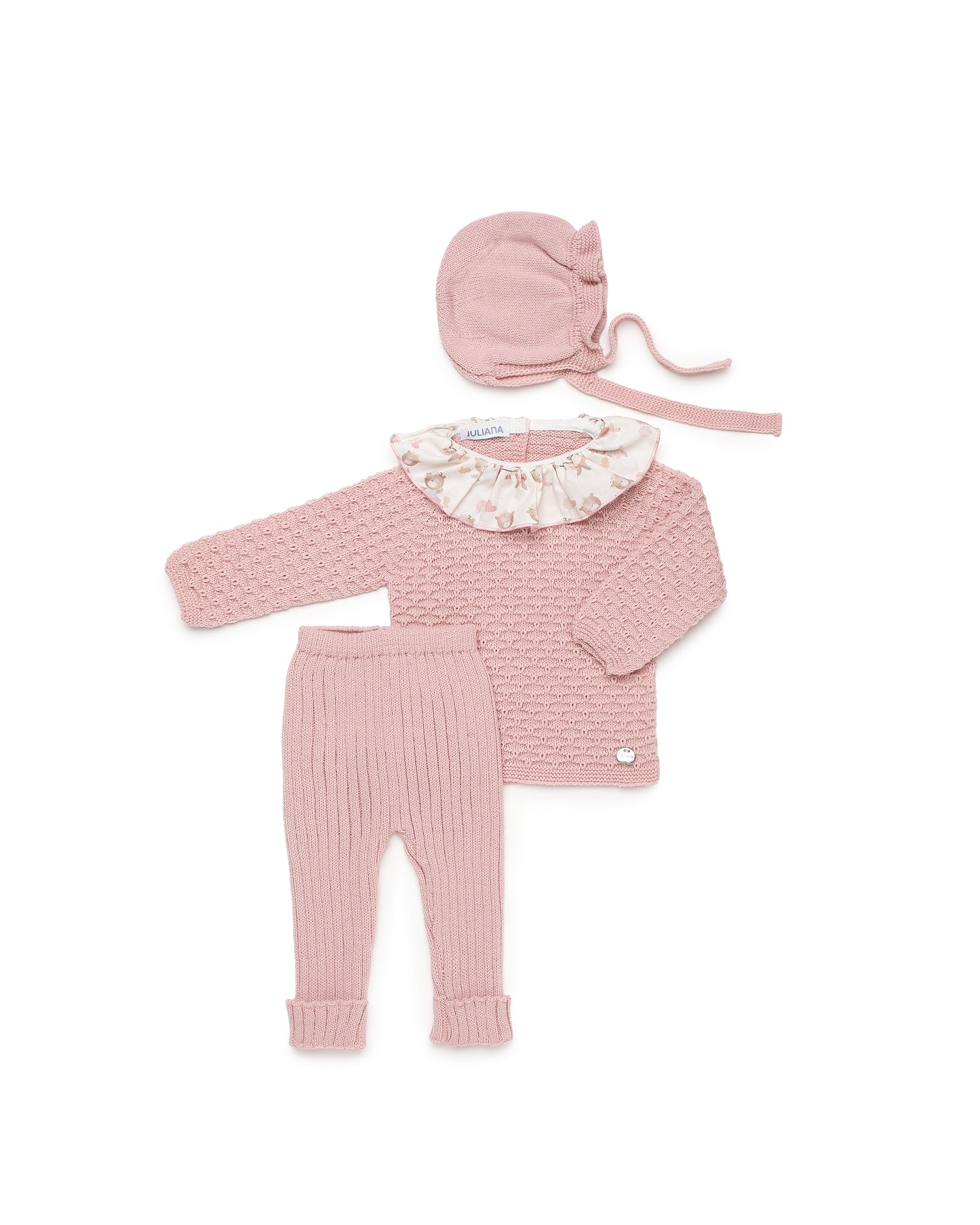 Conjunto 26565 Rosa Empolvado 3 Piezas
