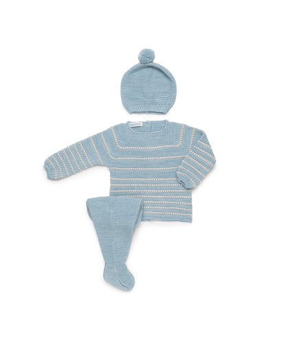 Conjunto 26567 Azul Crema 3 Piezas