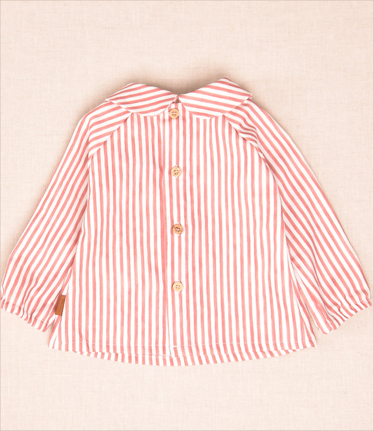 Conjunto Peto Manzanas Rayas Niño