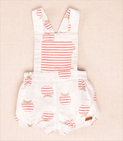 Conjunto Peto Manzanas Rayas Niño