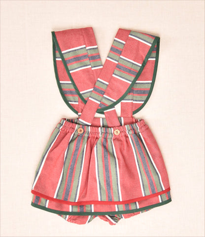 Conjunto Peto Rayas Niña Jose Varon