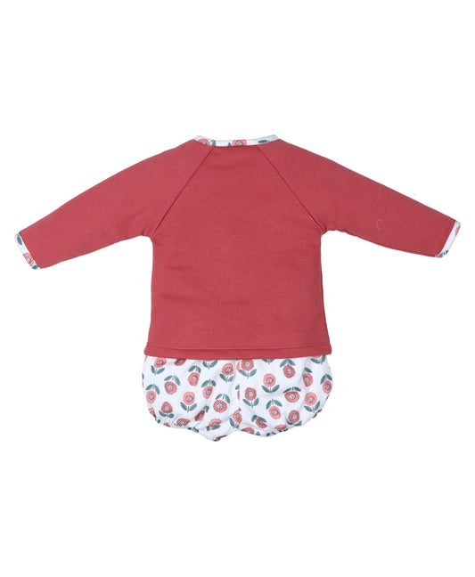 Conjunto Pololo Niño Flor De Invierno