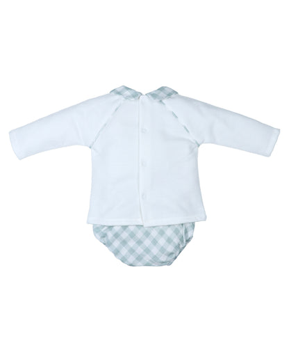 Conjunto Pololo Niño Osito Menta