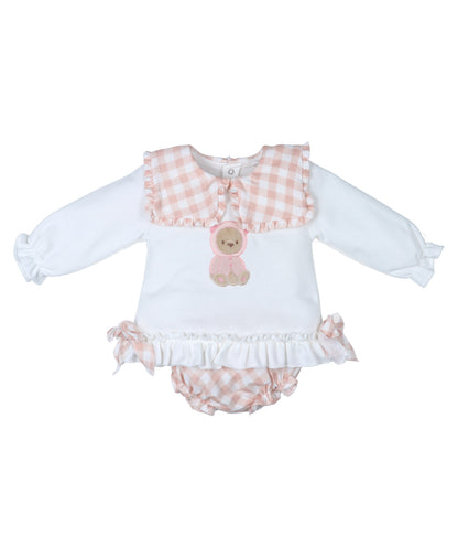 Conjunto Pololo Osito Fresa