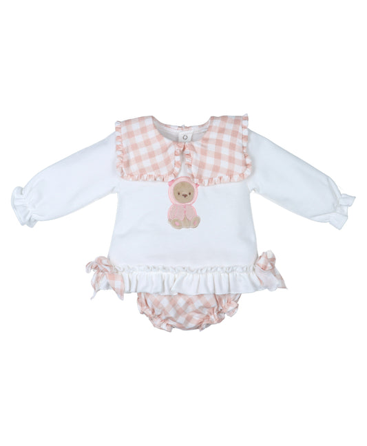 Conjunto Pololo Osito Fresa