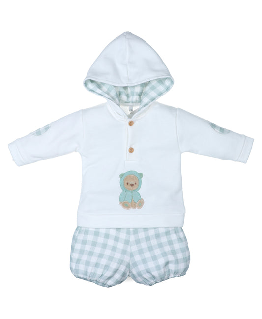 Conjunto Niño Osito Menta