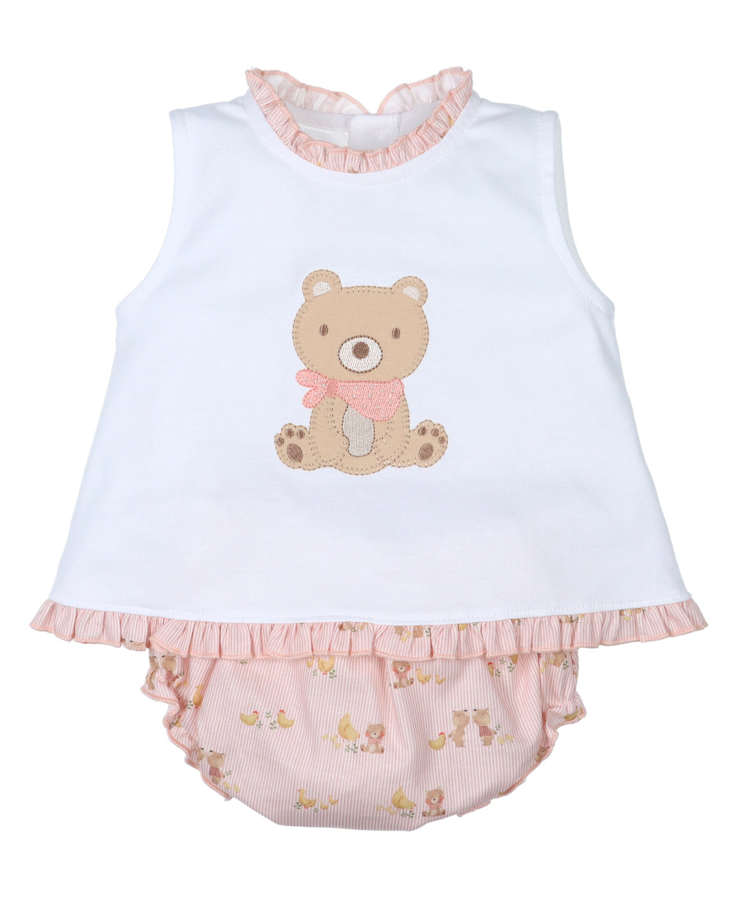 Conjunto Niña Oso Pañuelo