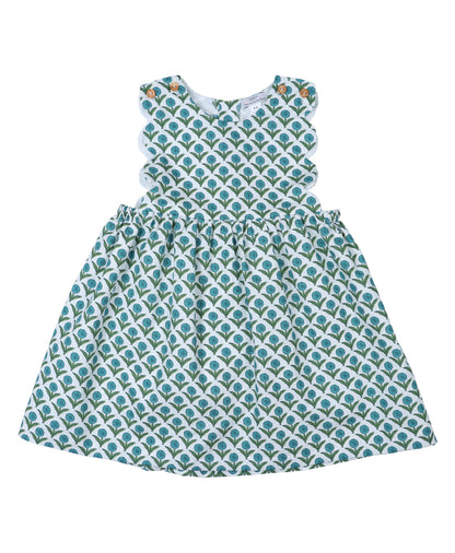 Vestido Algodon Azul