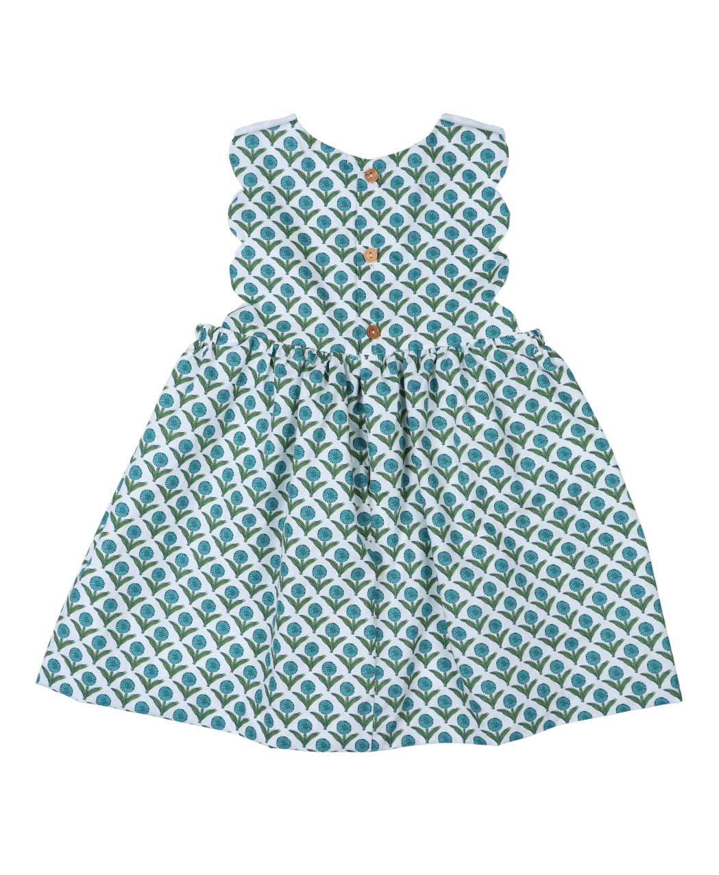 Vestido Algodon Azul