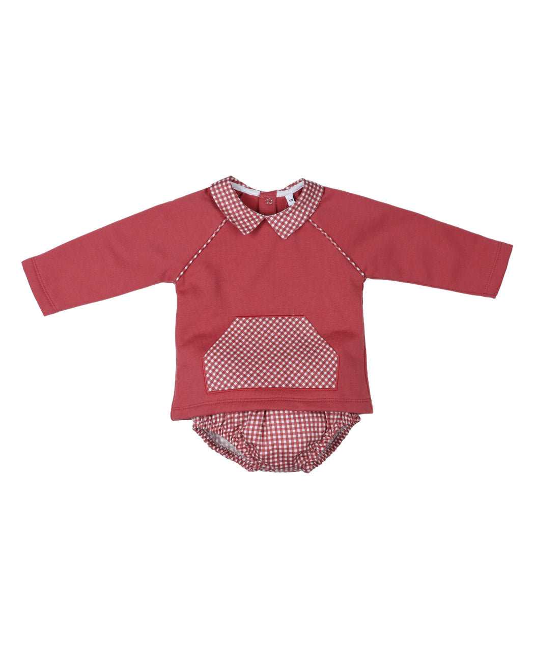 Conjunto Pololo Cereza Vichy