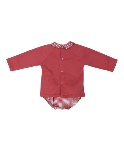 Conjunto Pololo Cereza Vichy