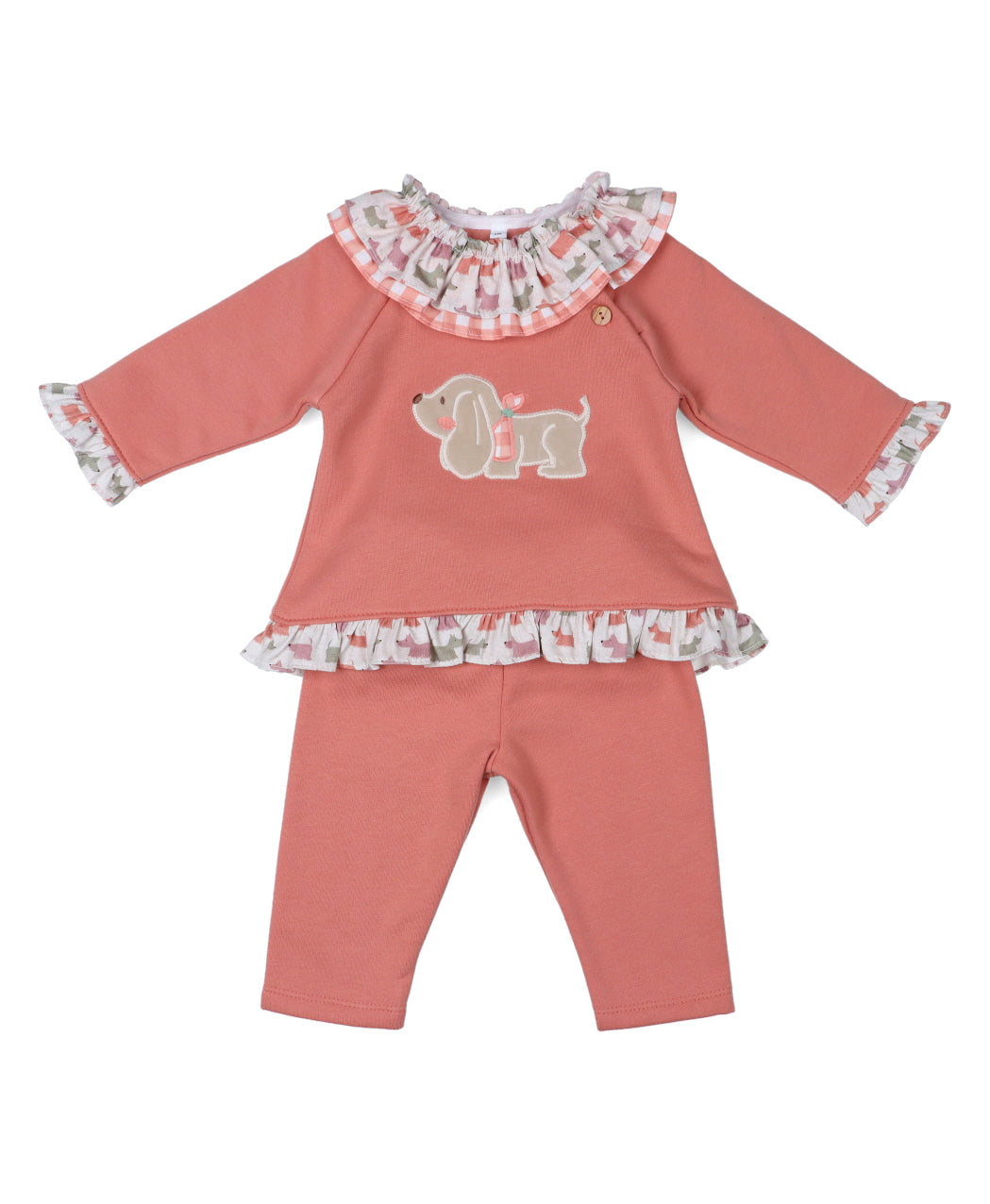 Conjunto Pantalon Dog Coral