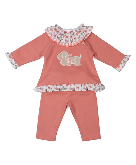 Conjunto Pantalon Dog Coral