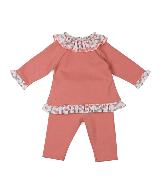 Conjunto Pantalon Dog Coral