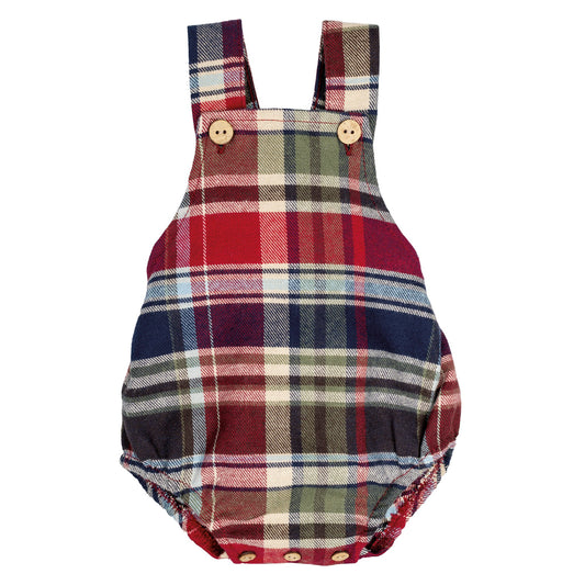 Peto de Cuadros Tartán Infantil | Sonajero Kids