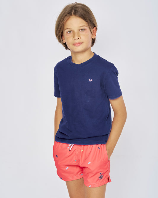 camiseta Spagnolo marino letras detras