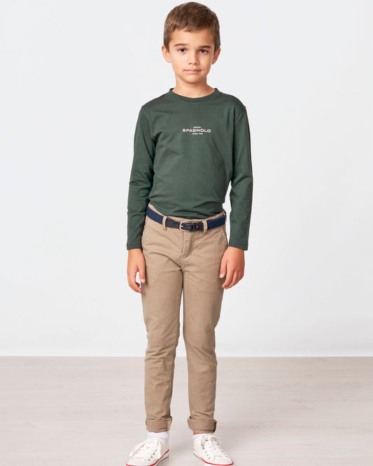 Pantalon Chino Camel Spagnolo