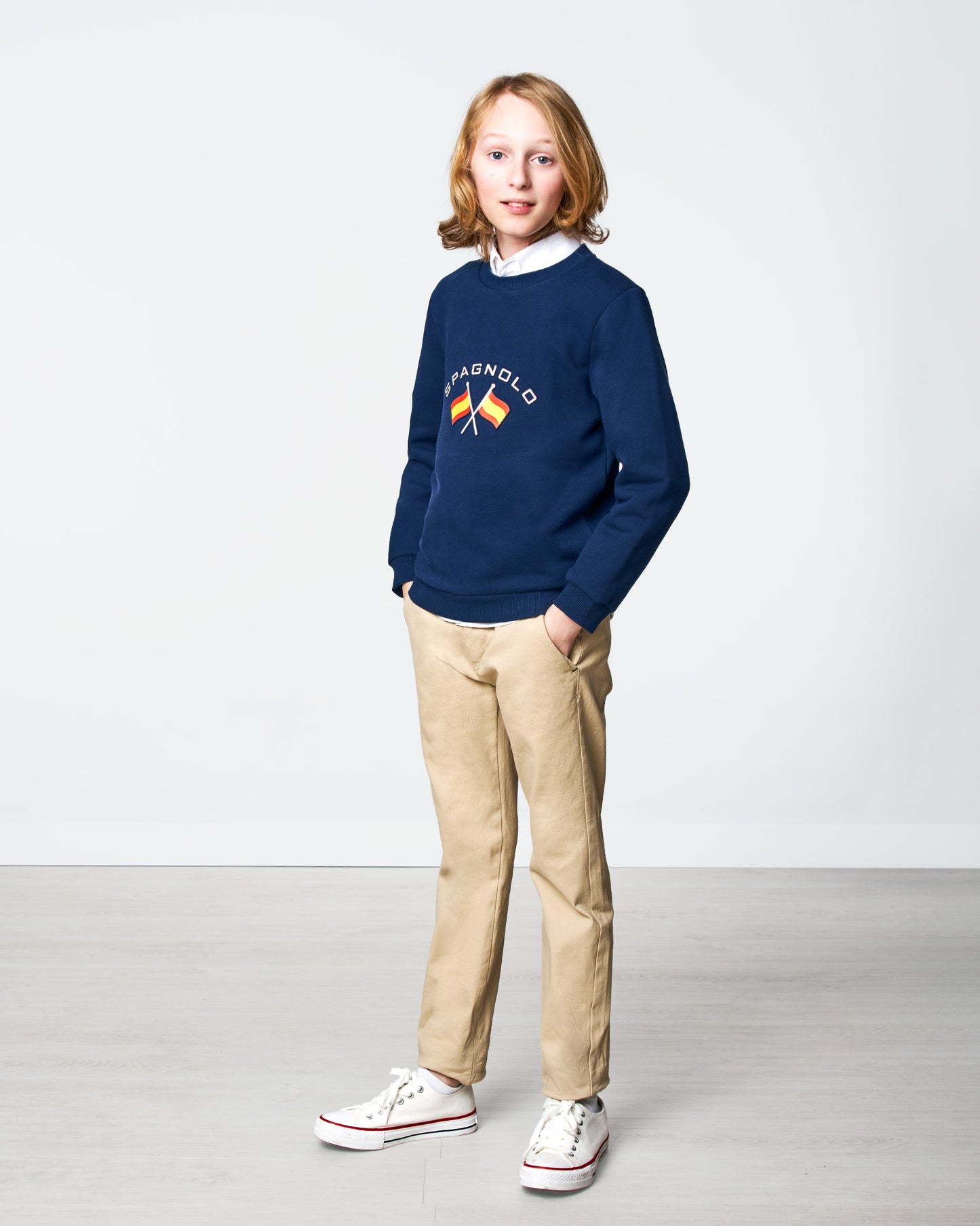 Sudadera Bandera Spagnol Marino