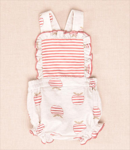 Conjunto Peto Manzanas Rayas