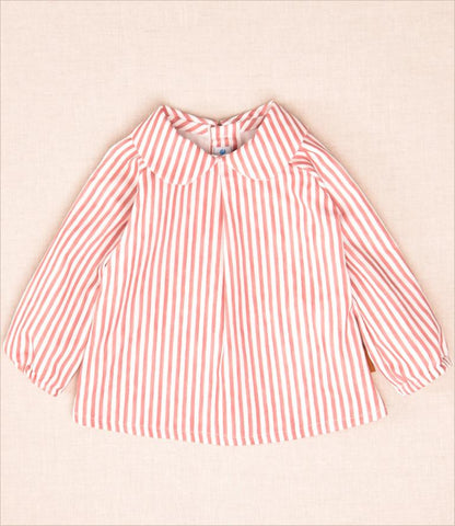 Conjunto Peto Manzanas Rayas Niño